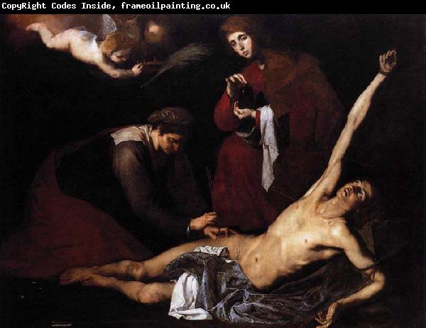 Jusepe de Ribera St Sebastian Tended by the Holy Women